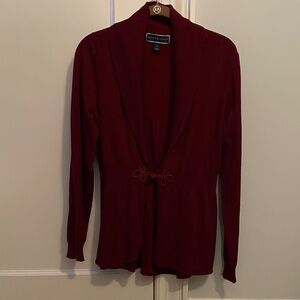 3/$15 Karen Scott Deep Red Women's Cardigan